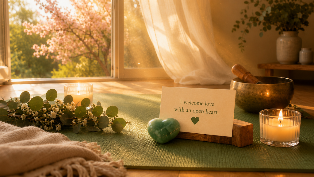 Opening banner with overlay text about healing